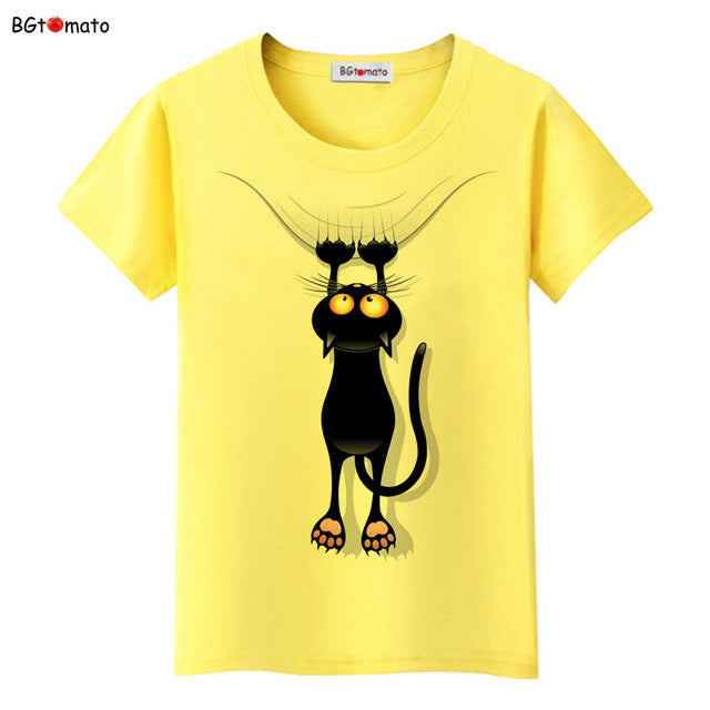 Eye Catching Black Cat 3D T-Shirt