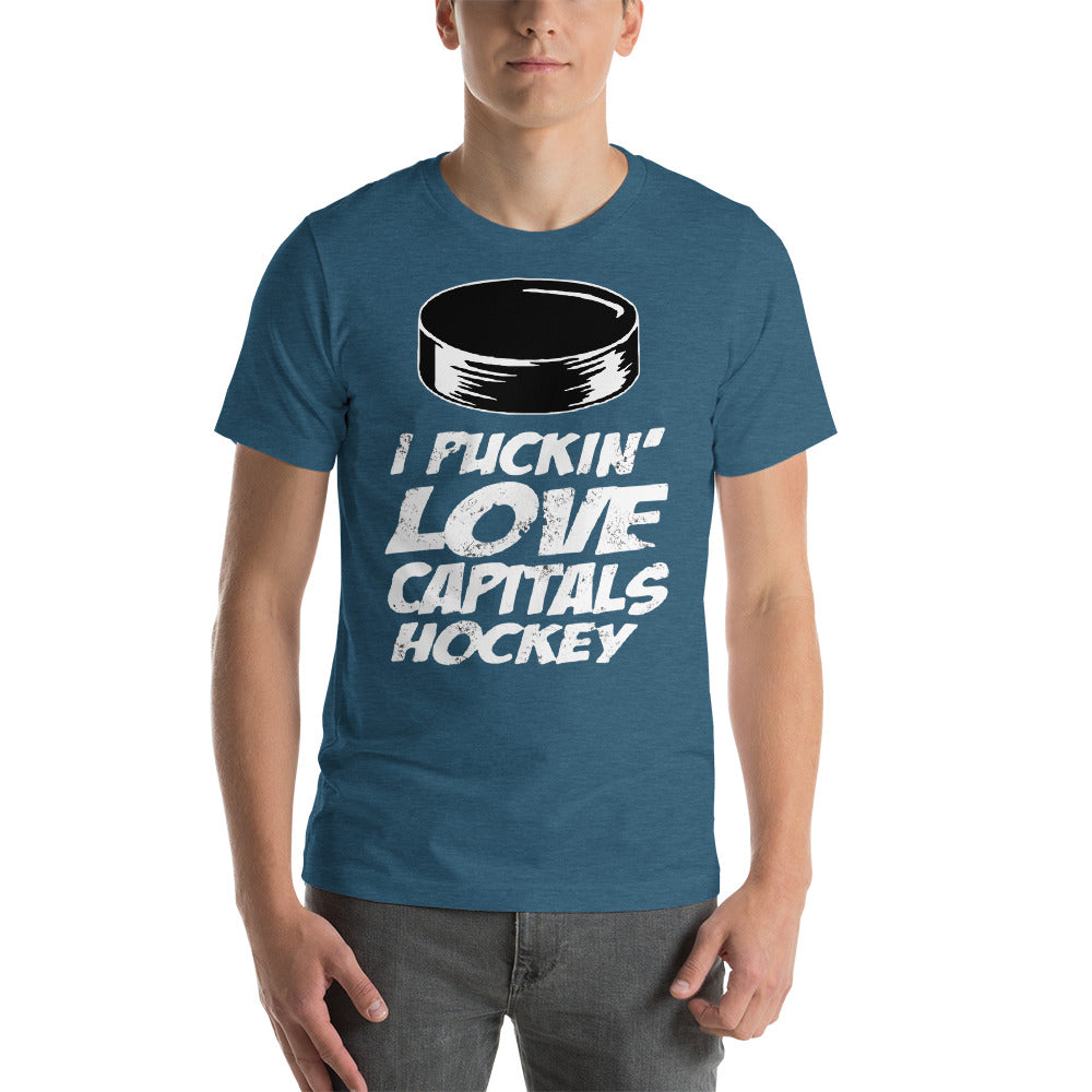 I Puckin' Love Capitals Hockey Premium T-Shirt