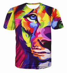 Rainbow Lion 3D T-Shirt