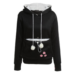 Cat Lovers Hoodies With Cuddle Pouch