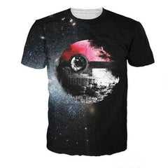 Pokeball Deathstar 3D T-Shirt