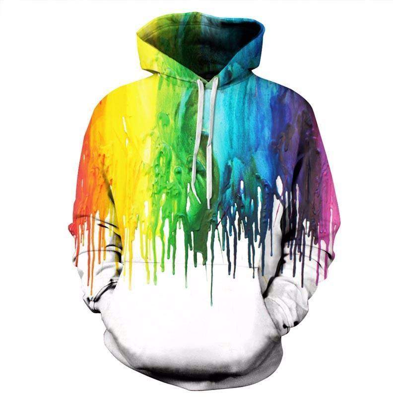 Dripping Paint 3D Hoodie