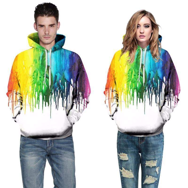Dripping Paint 3D Hoodie