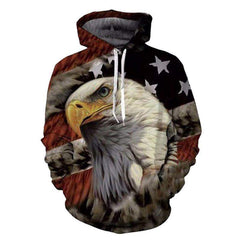 USA Eagle 3D Hoodie