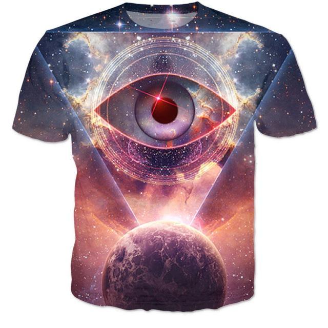 Eye Planet Space 3D T-Shirt