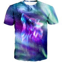 Space Wolf 3D T-Shirt