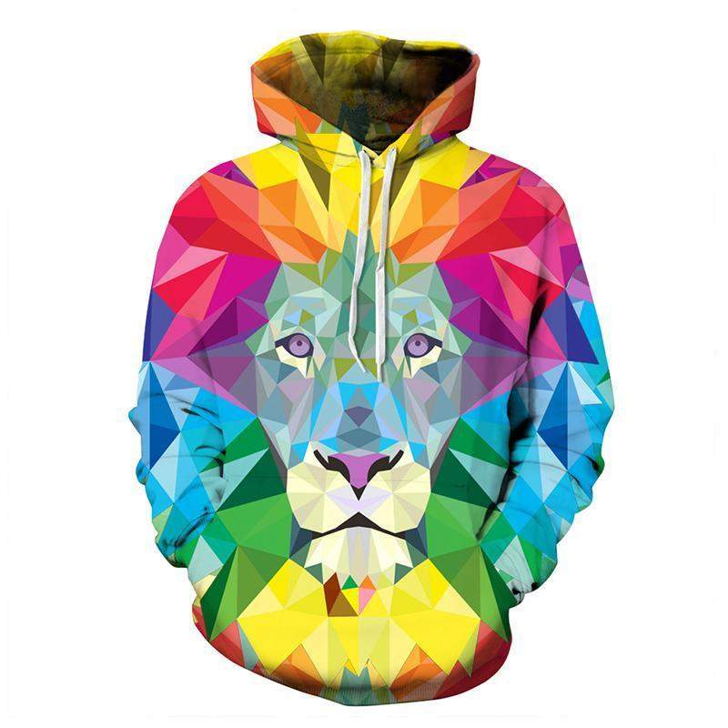 Rainbow Lion 3D Hoodie