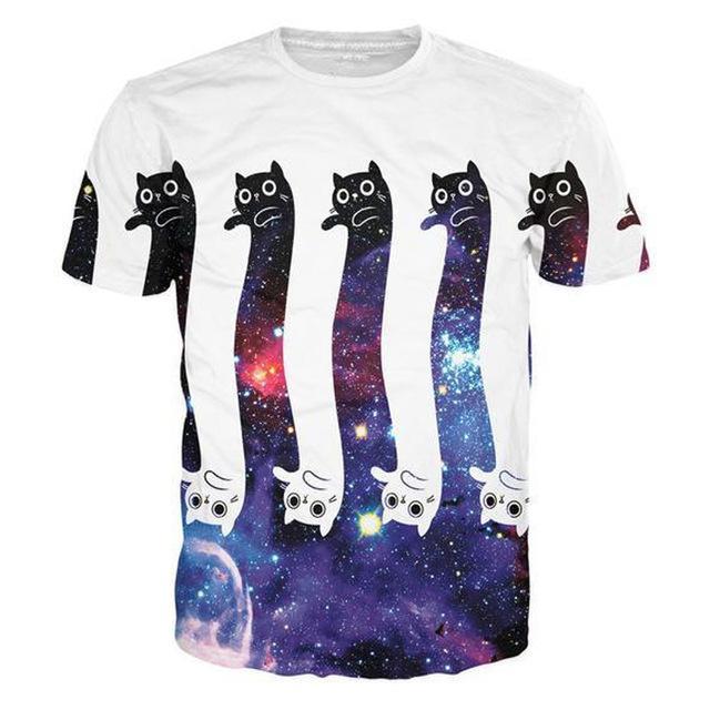 Galaxy Cats 3D T-Shirt