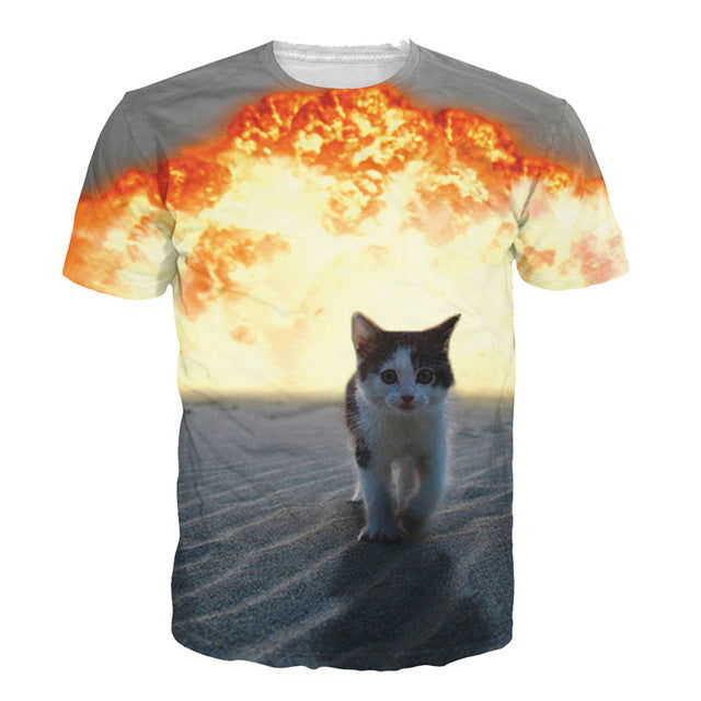 Awesome 3D Cat Shirts - 20 Designs Available to Choose From